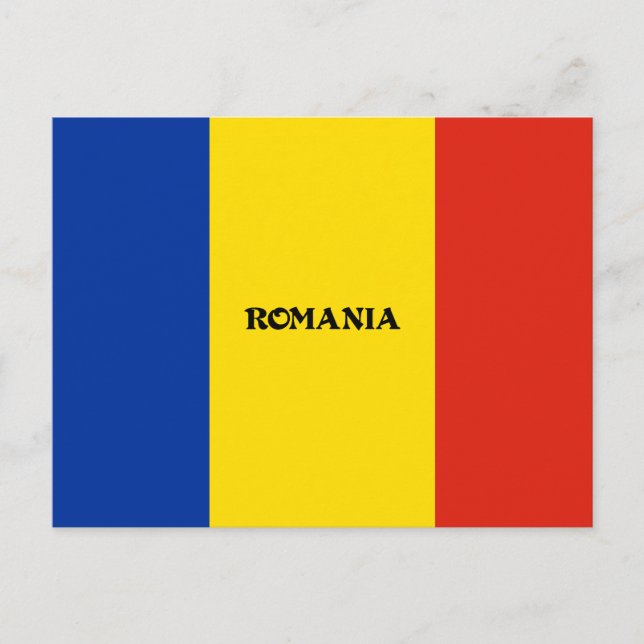 Flag of Romania custom design Postcard (Front)