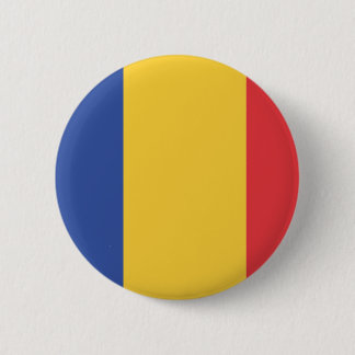 Flag of Romania, romanian flag 6 Cm Round Badge