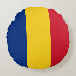 Flag of Romania Round Cushion