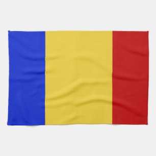 Flag of Romania Tea Towel