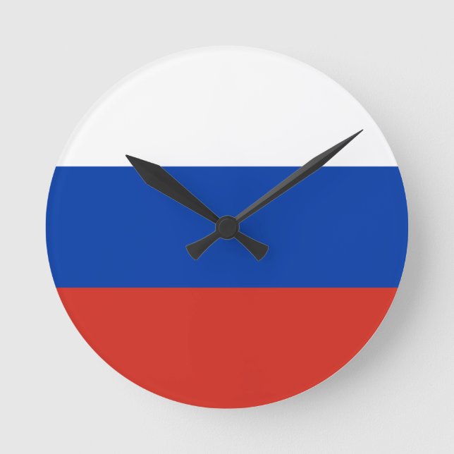 Flag of Russia - Ф а г Р с Round Clock (Front)