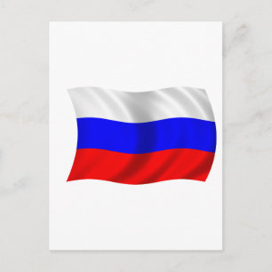Flag of Russia Postcard