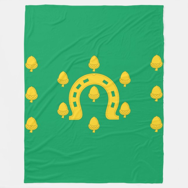 Flag of Rutland Fleece Blanket (Front)