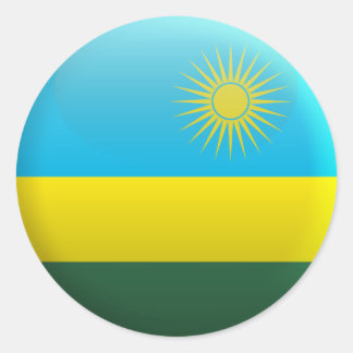 Flag of Rwanda Classic Round Sticker