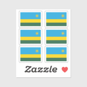Flag of Rwanda Collection pack of 6