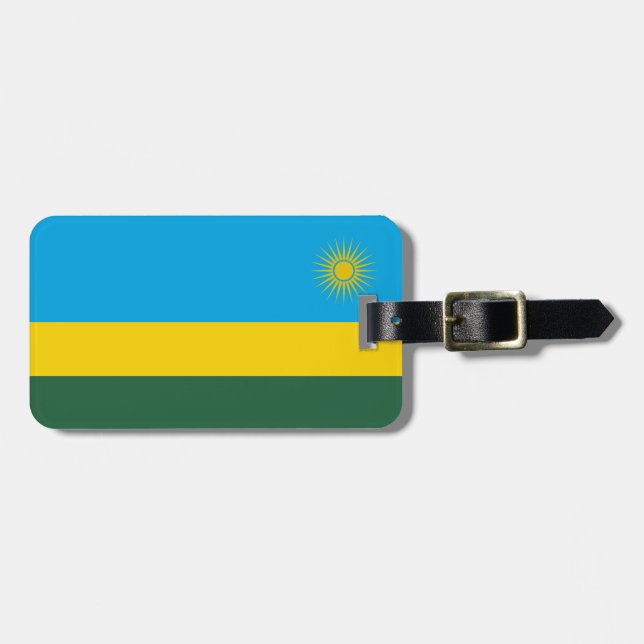 Flag of Rwanda Luggage Tag (Front Horizontal)