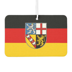 Flag of Saarland Baby Bib Car Air Freshener
