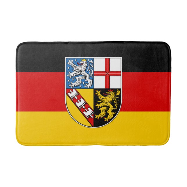 Flag of Saarland Bathroom Mat (Front)