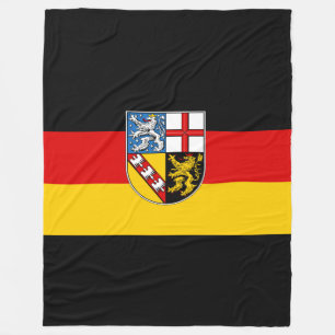 Flag of Saarland Fleece Blanket