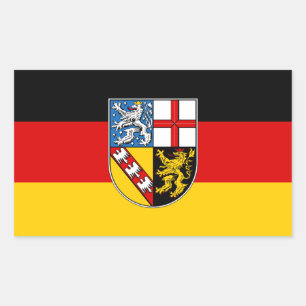 Flag of Saarland Rectangular Sticker