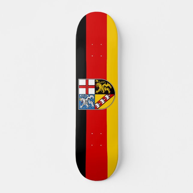Flag of Saarland Skateboard (Front)