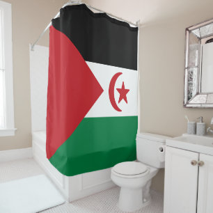 Flag of Saharan Arab Democratic Republic Shower Curtain