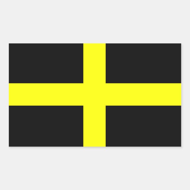 Flag of Saint David Rectangular Sticker (Front)