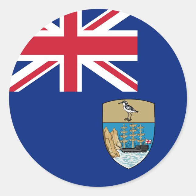 Flag of Saint Helena Classic Round Sticker (Front)