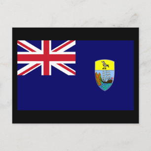 Flag of Saint Helena Island Postcard