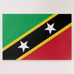 Flag of Saint Kitts and Nevis (Caribbean) Jigsaw Puzzle