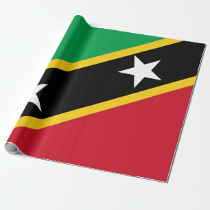 Flag of Saint Kitts and Nevis (Caribbean) Wrapping Paper