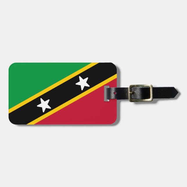 Flag of Saint Kitts and Nevis Luggage Tag (Front Horizontal)