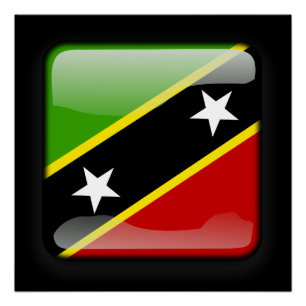 Flag of Saint Kitts and Nevis Poster