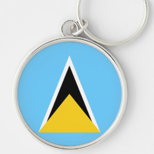 Flag of Saint Lucia Key Ring