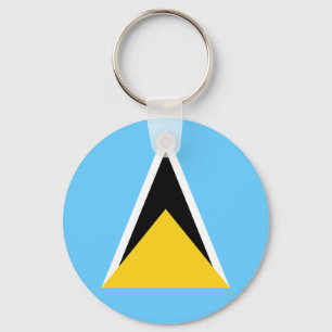 Flag of Saint Lucia Key Ring