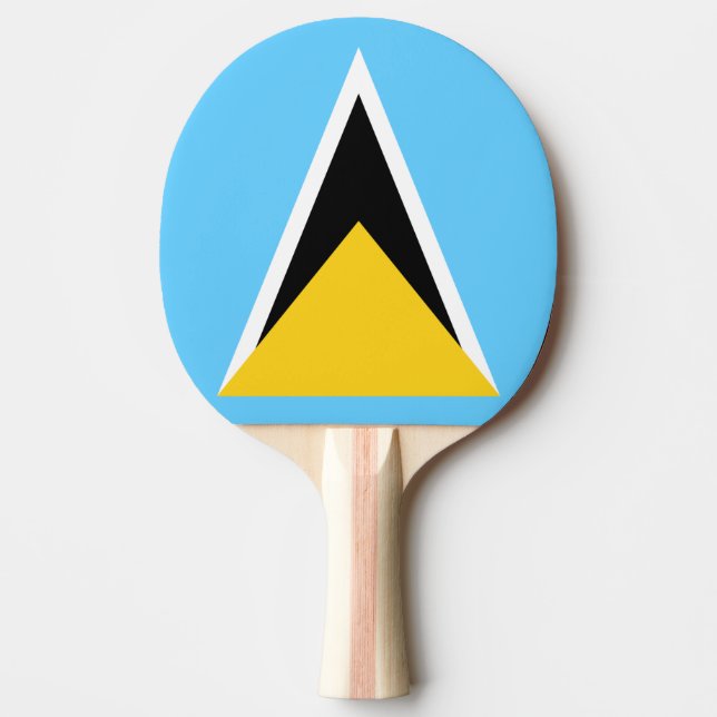 Flag of Saint Lucia Ping Pong Paddle (Front)