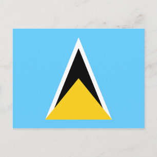 Flag of Saint Lucia Postcard