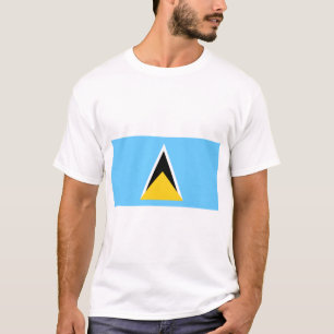 Flag of Saint Lucia (St Lucia) (Caribbean) T-Shirt