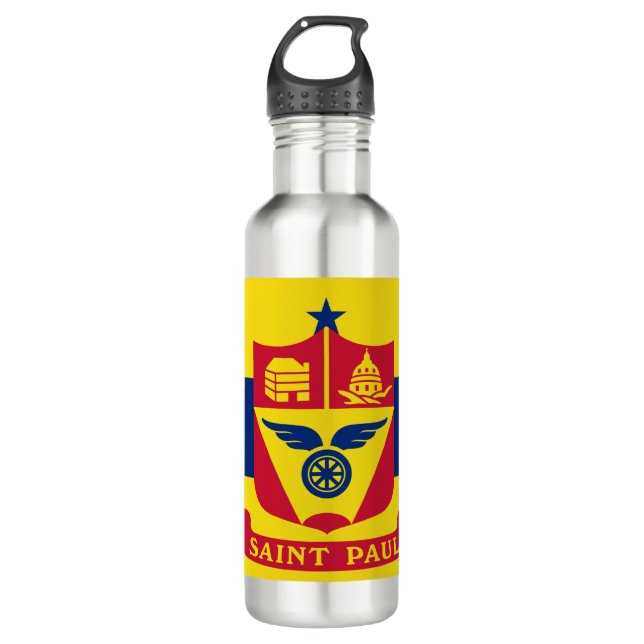 Flag of Saint Paul (Minnesota) 710 Ml Water Bottle (Front)