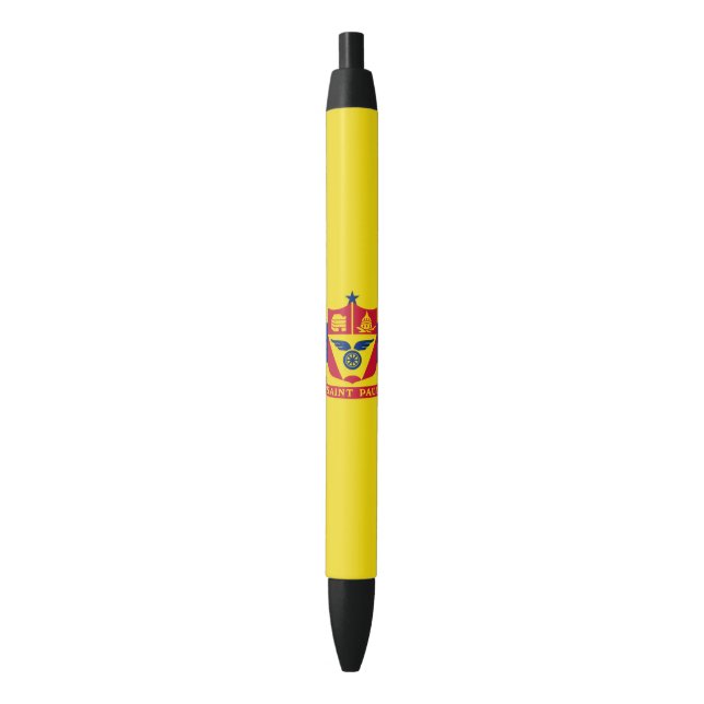 Flag of Saint Paul (Minnesota) Black Ink Pen (Front Vertical)