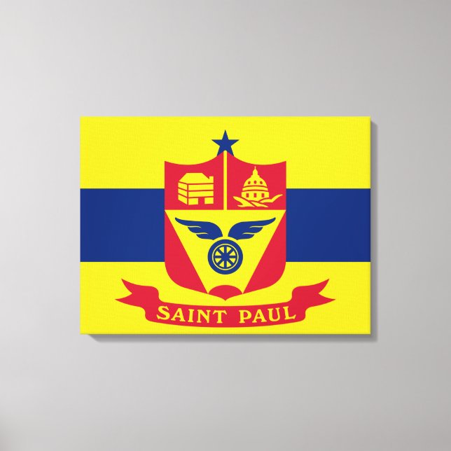 Flag of Saint Paul (Minnesota) Canvas Print (Front)