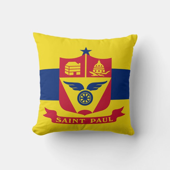 Flag of Saint Paul (Minnesota) Cushion (Front)
