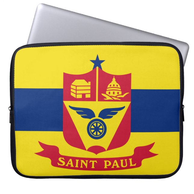 Flag of Saint Paul (Minnesota) Laptop Sleeve (Front)