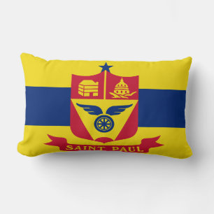 Flag of Saint Paul (Minnesota) Lumbar Cushion