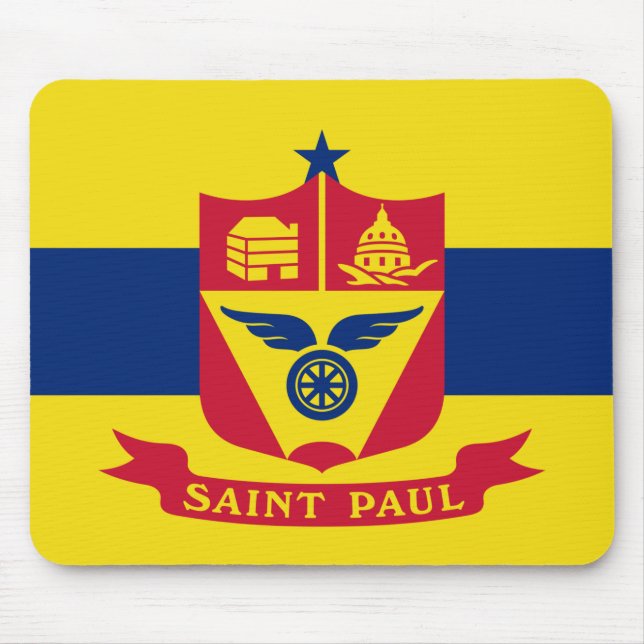 Flag of Saint Paul (Minnesota) Mouse Mat (Front)