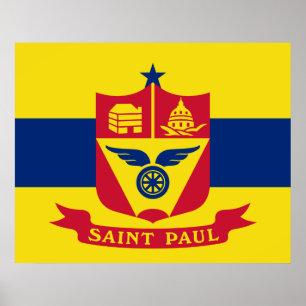 Flag of Saint Paul (Minnesota) Poster