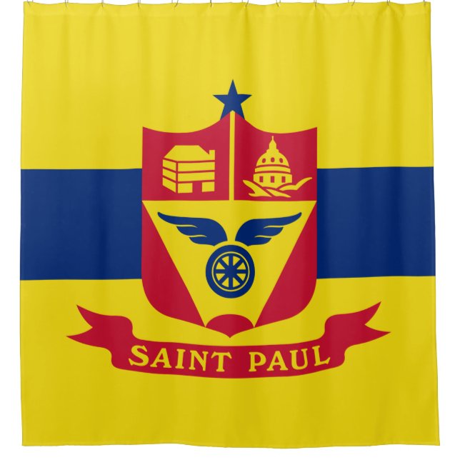 Flag of Saint Paul (Minnesota) Shower Curtain (Front)