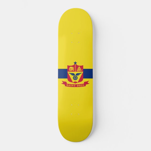 Flag of Saint Paul (Minnesota) Skateboard (Front)