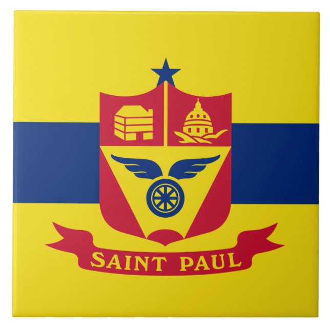 Flag of Saint Paul (Minnesota) Tile (Front)