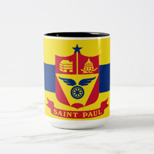 Flag of Saint Paul (Minnesota) Two-Tone Coffee Mug