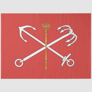 Flag of Saint Petersburg (Russia) Tissue Paper