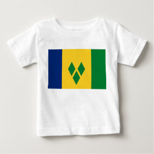 Flag of Saint Vincent and the Grenadines Baby T-Shirt