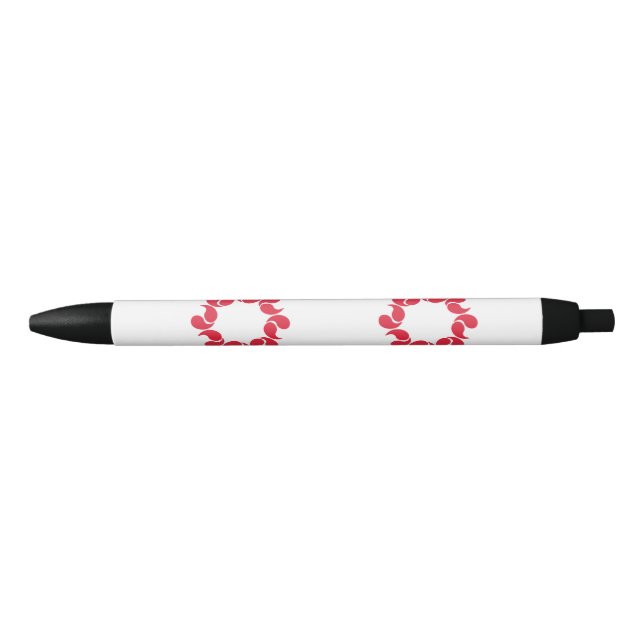 Flag of Saitama Prefecture, Japan Black Ink Pen (Front)