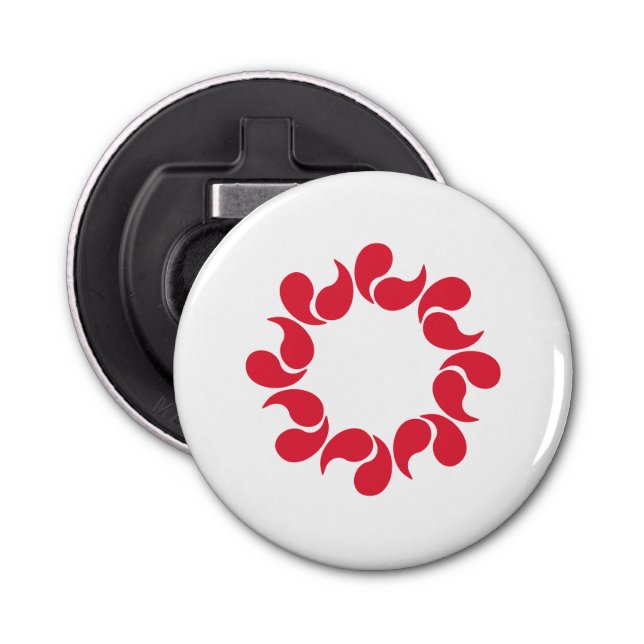 Flag of Saitama Prefecture, Japan Bottle Opener (Front)