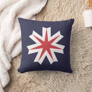 Flag of Saitama Prefecture, Japan Cushion