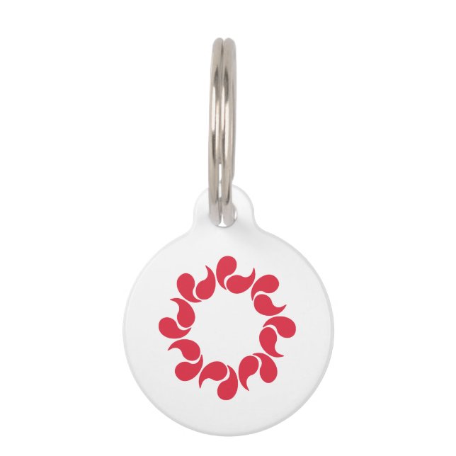 Flag of Saitama Prefecture, Japan Pet Tag (Front)