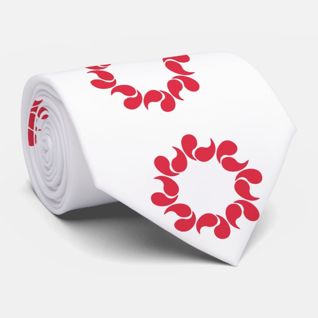 Flag of Saitama Prefecture, Japan Tie (Rolled)