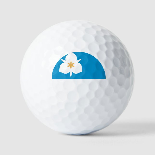 Flag of Salt Lake City, Utah Golf Balls (Front)