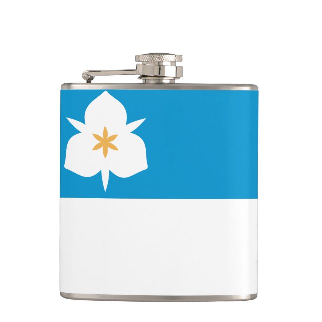 Flag of Salt Lake City, Utah Hip Flask (Front)