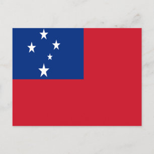 Flag of Samoa Postcard